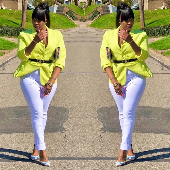 Lemonade Relaxed Fit Boyfriend Casual Blazer - Picture 1 of 6